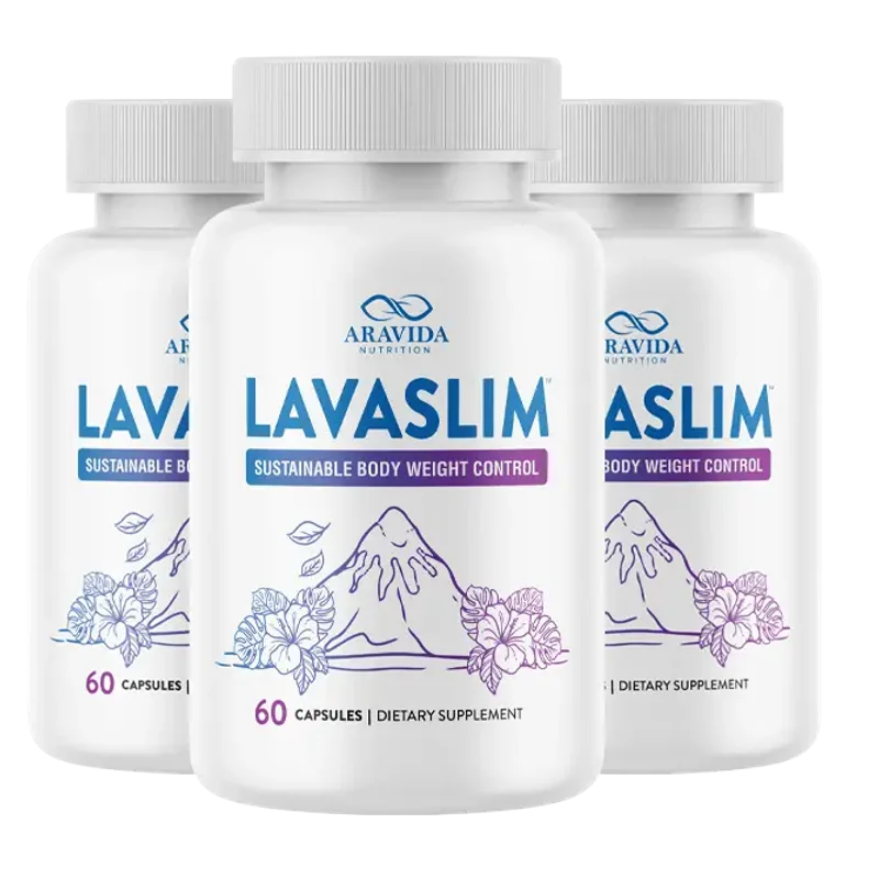 LavaSlim Natural Weight Management Formula — 3 Bottle / 90 Day Pack