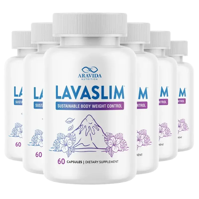 LavaSlim Natural Weight Management Formula — 6 Bottle / 180 Day Pack